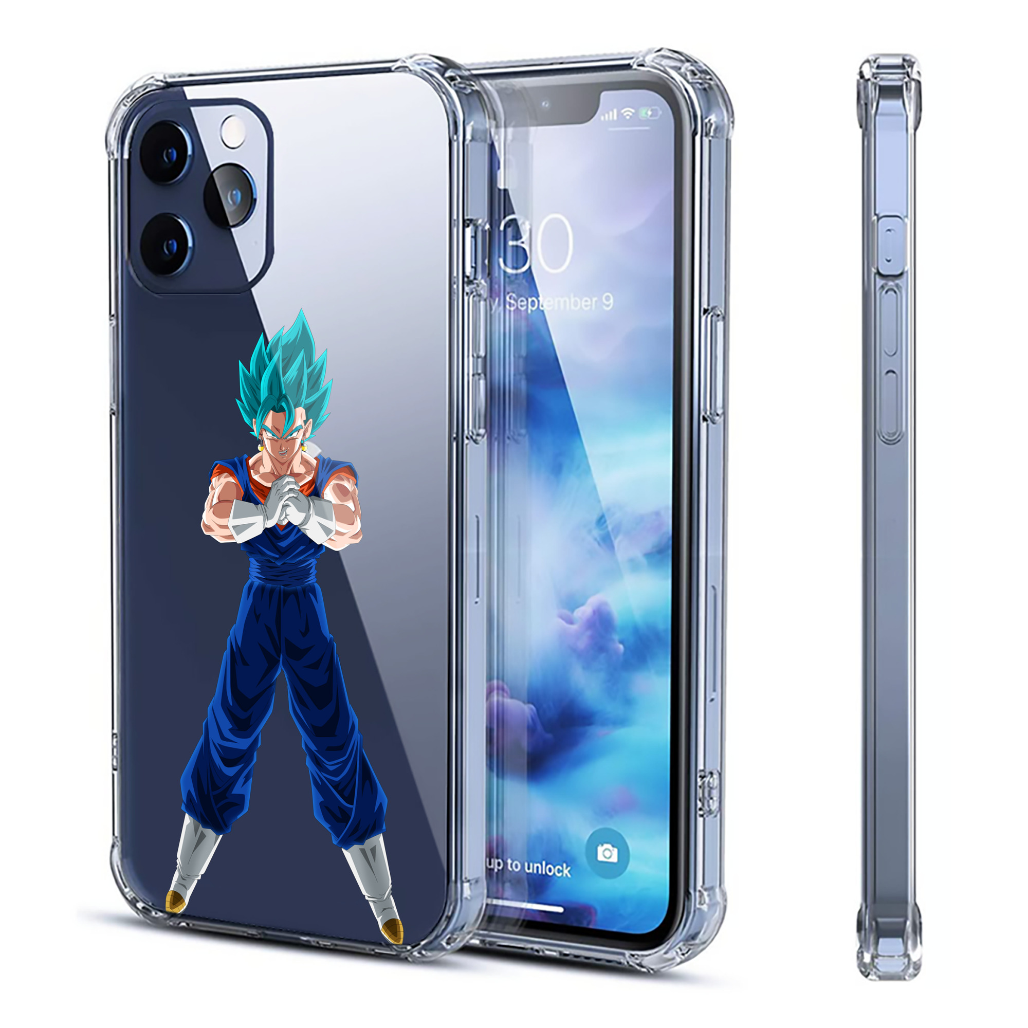 （画像用） ドラゴンボール ベジット DRAGON BALL Vegetto 【iPhone 12シリーズ対応】透明スマホケース（クリアソフトケース）